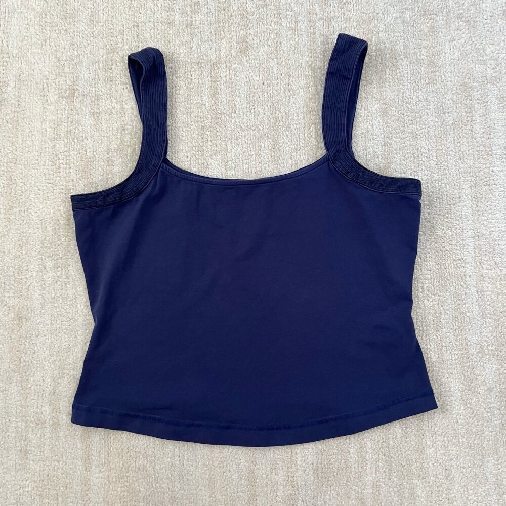 Anthropologie Maeve Blue Cotton Tank Top XL Summer